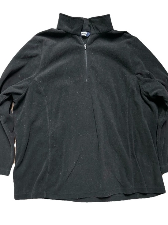 Lands' End Tops - Women’s Lands End Black Fleece 1/4 Zip Pullover Size 2XL (20W-22W)
